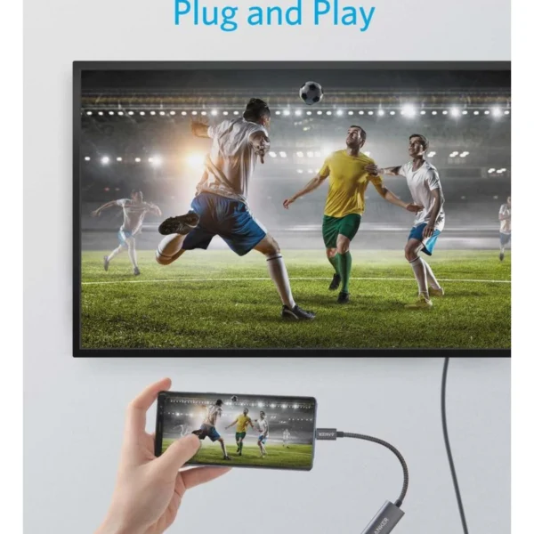 Anker 310 Adaptador USB-C Macho a HDMI Hembra, 4K - Imagen 7