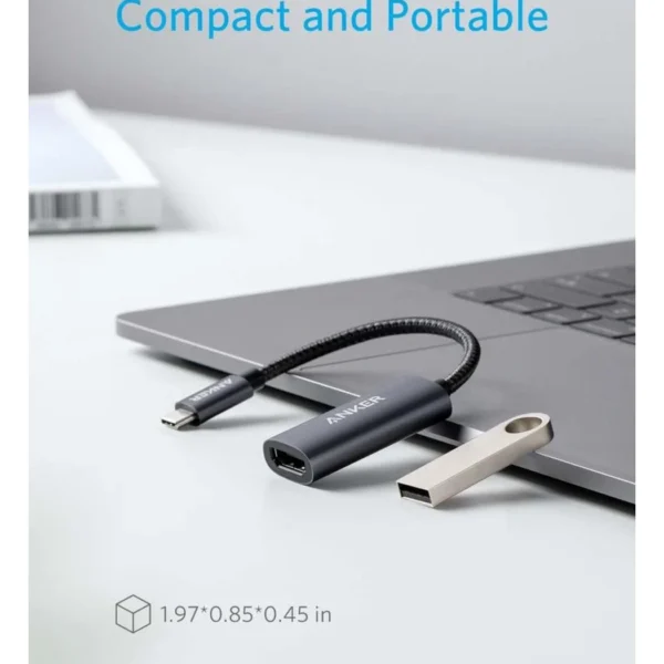 Anker 310 Adaptador USB-C Macho a HDMI Hembra, 4K - Imagen 3