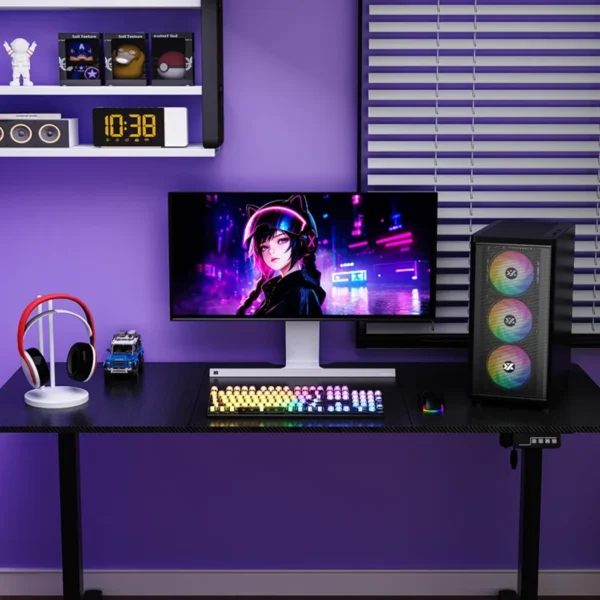 XYZ Core - Escritorio eléctrico 160 x 70 cm, altura 73-118cm - Negro | no se entrega armado - Imagen 2