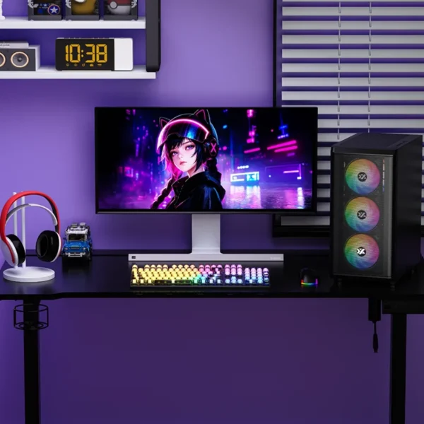 XYZ Pro X - Escritorio eléctrico 140 x 60 cm, altura 72-120cm - Negro | no se entrega armado - Imagen 2
