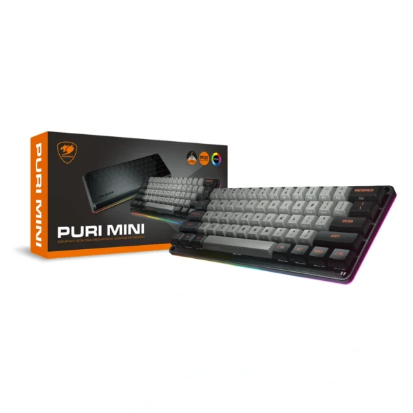 Cougar Puri Mini — Teclado mecánico 60%, alámbrico, negro | PURI-MINI-BK - Imagen 5