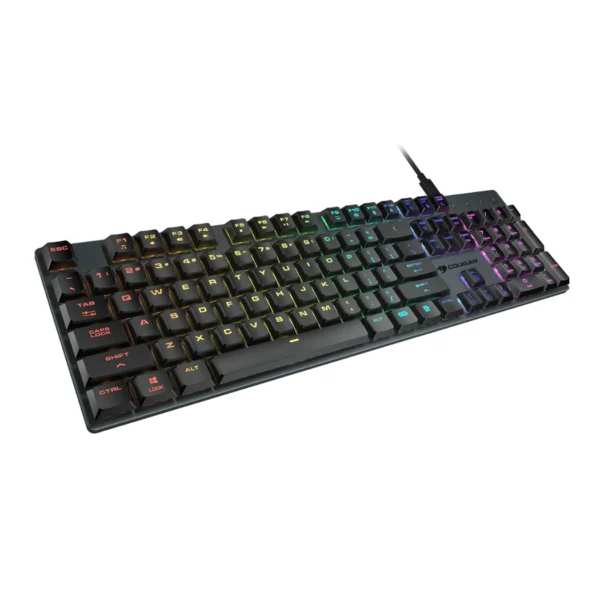 Cougar Luxlim — Teclado mecánico de bajo perfil, alámbrico, negro | LUXLIM-BK - Imagen 3