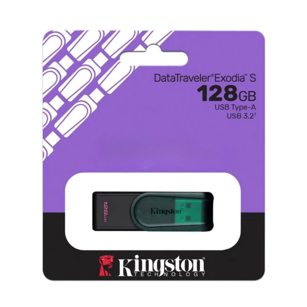 Kingston DataTraveler Exodia S 128GB — Memoria USB | USB-A | USB 3.2 Gen 1 | Verde - Imagen 2