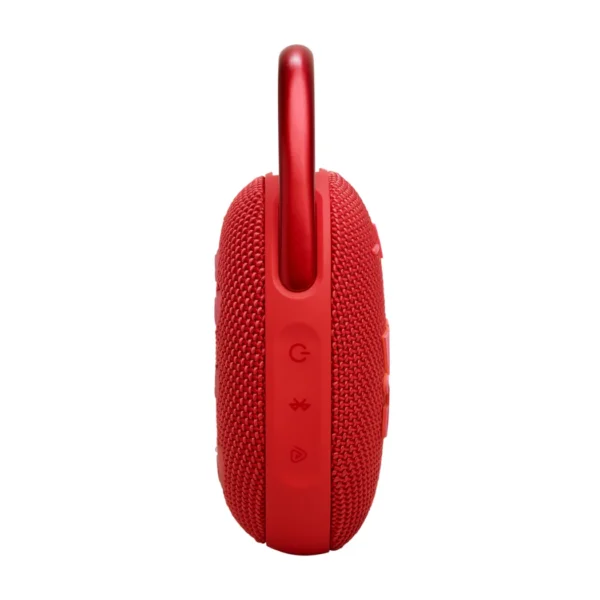 JBL Clip 5 - Altavoz Bluetooth ultraportátil, resistente al agua y al polvo, mosquetón integrado - Rojo - Imagen 4