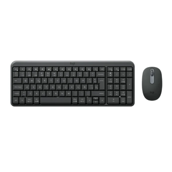 Logitech MK250 Compact — Juego de teclado y ratón inalámbrico, Español, Bluetooth - Grafito