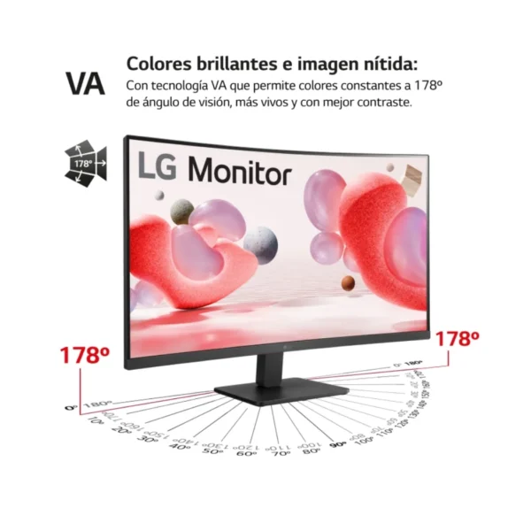 LG 32MR50C-B Monitor 31.5" FHD 1080p VA, 100Hz, 16:9, AMD FreeSync, curvo - Imagen 7