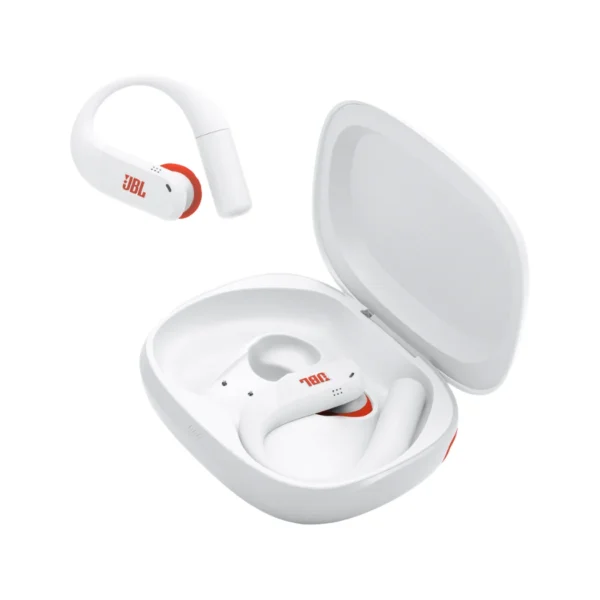 JBL Endurance Peak 4 - Audífonos deportivos inalámbricos TWS, ajuste seguro - Blanco - Imagen 5
