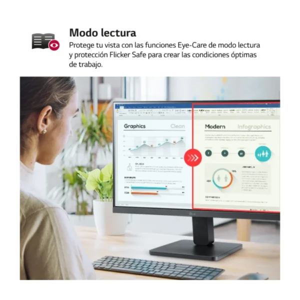 LG 32MR50C-B Monitor 31.5" FHD 1080p VA, 100Hz, 16:9, AMD FreeSync, curvo - Imagen 4
