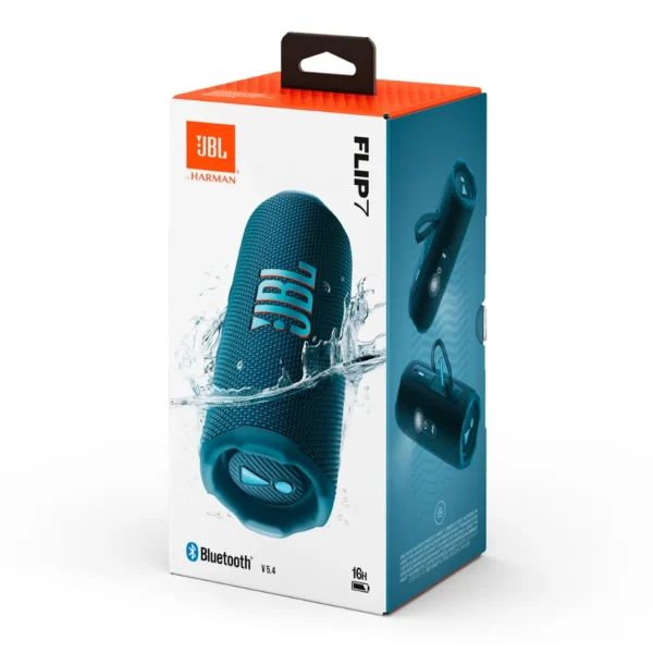 JBL Flip 7 - Altavoz portátil impermeable, Bluetooth, Bold JBL Pro Sound AI, PushLock - Azul - Imagen 2