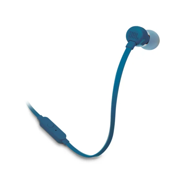 JBL Tune 110E - Audífonos intraaurales con cable, 3.5 mm - Azul - Imagen 3