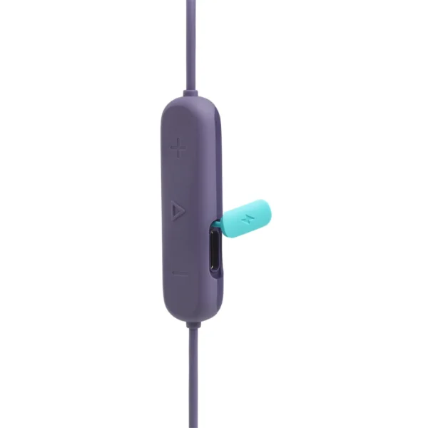 JBL Endurance Run 3 - Auriculares inalámbricos deportivos, FlipHook, IP65 - Morado - Imagen 4