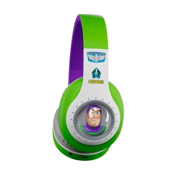 Xtech Headset Toy Story Buzz Lightyear — Audífonos estéreo inalámbricos, Bluetooth, con micrófono incorporado - Imagen 3