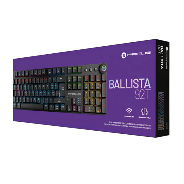 Primus Gaming Ballista92T — Teclado mecánico, inalámbrico, negro - Imagen 2