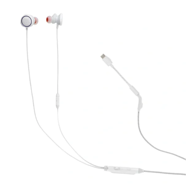 JBL Quantum 50C White — Audífonos alámbricos, USB-C, blanco - Imagen 5