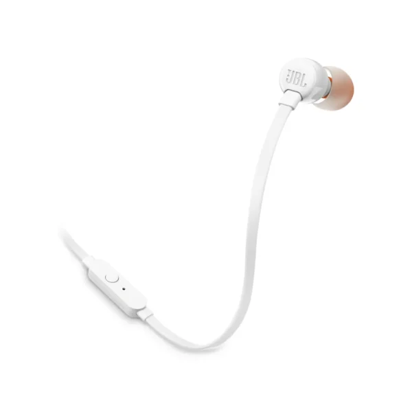 JBL Tune 110E - Audífonos intraaurales con cable, 3.5 mm - Blanco - Imagen 3
