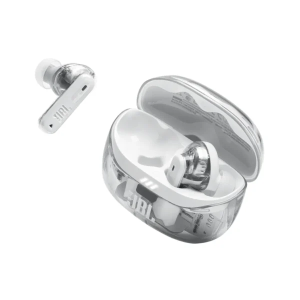 JBL Tune Beam 2 Ghost Edition - Auriculares inalámbricos TWS, ANC, diseño translúcido - Ghost White - Imagen 6