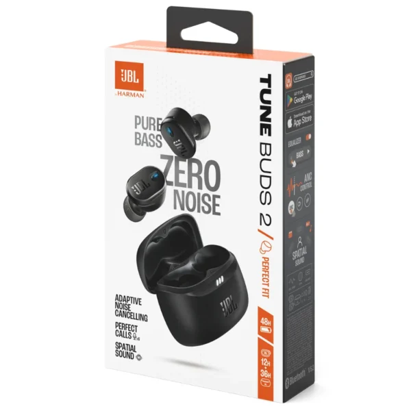 JBL Tune Buds 2 - Auriculares inalámbricos, ANC - Negro - Imagen 2