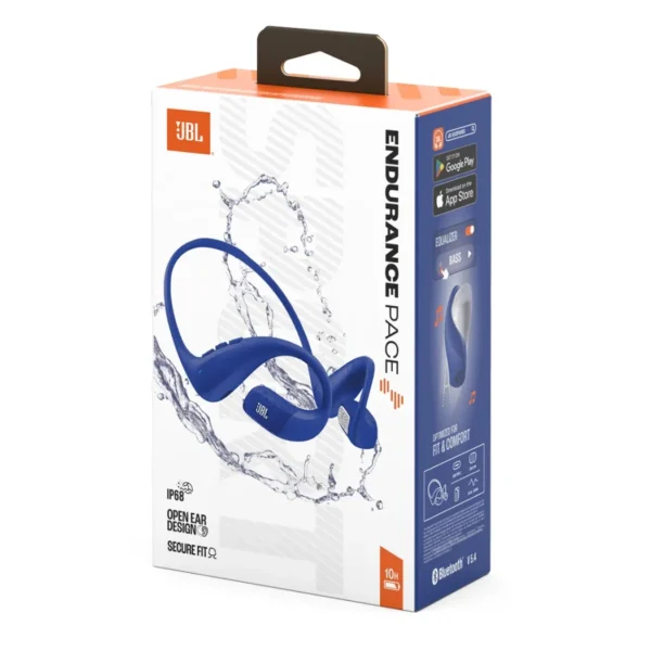 JBL Endurance Pace - Audífonos inalámbricos deportivos Open-Ear - Azul - Imagen 2