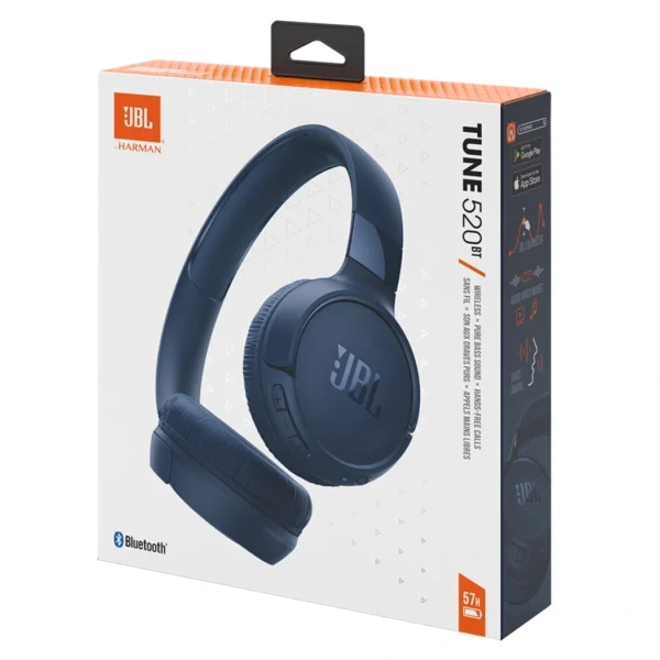 JBL Tune 520BT Blue — Audífonos inalámbricos, Bluetooth, azul - Imagen 2