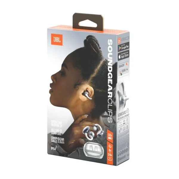 JBL Soundgear Clips - Auriculares inalámbricos de diseño abierto TWS, Bluetooth - Blanco - Imagen 2
