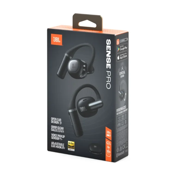 JBL Sense Pro - Auriculares inalámbricos open-ear, OpenSound, Spatial Sound, Hi-Res - Negro - Imagen 2