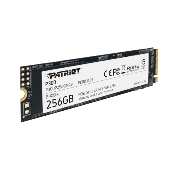 Patriot P300 256GB - SSD NVMe M.2 2280, PCIe 3.0, hasta 1700 MB/s lectura - Imagen 2