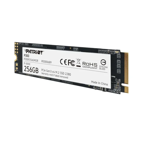 Patriot P300 256GB - SSD NVMe M.2 2280, PCIe 3.0, hasta 1700 MB/s lectura - Imagen 3
