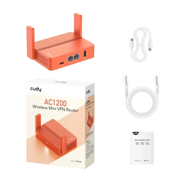 Cudy TR1200 — Mini Router Wi-Fi 5 de bolsillo | Modos 6 en 1 | VPN - Imagen 11