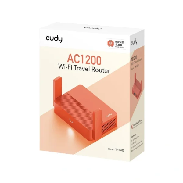 Cudy TR1200 — Mini Router Wi-Fi 5 de bolsillo | Modos 6 en 1 | VPN - Imagen 2