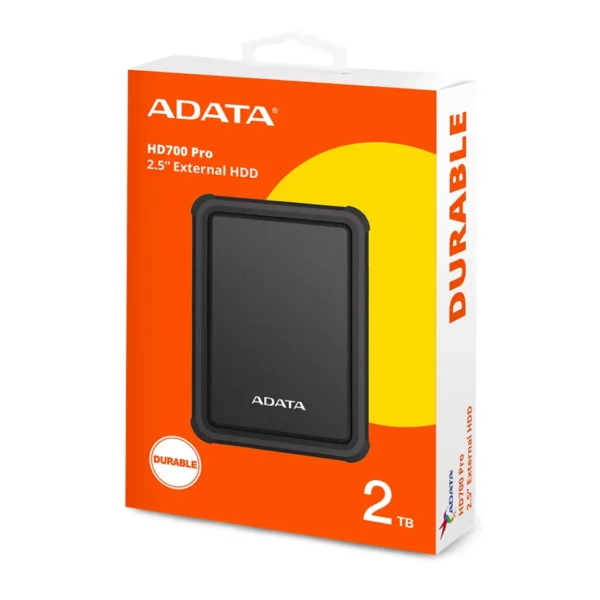 Adata HD700 Pro 2TB - Disco Duro Externo USB 3.2 Gen 1 - Negro - Imagen 2