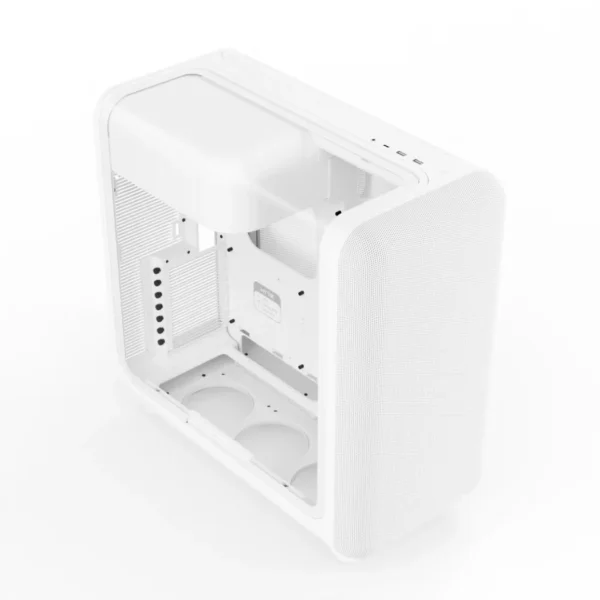 HYTE X50 Snow White - Case ATX, vidrio acústico laminado, sin fans - Blanco - Imagen 4