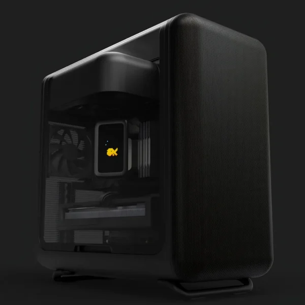 HYTE X50 Pitch Black - Case ATX, vidrio acústico laminado, sin fans - Negro - Imagen 2