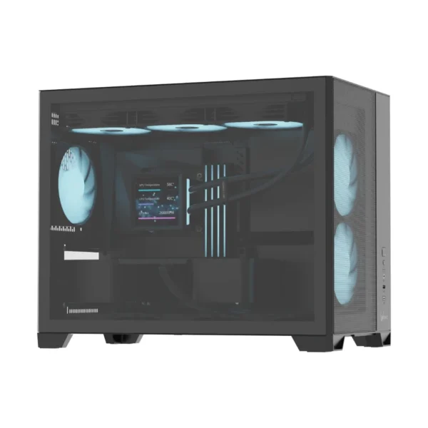Formula V Line Air Mesh G6 Plus Black AR - Case MicroATX, 3 fans 120mm - Negro - Imagen 3