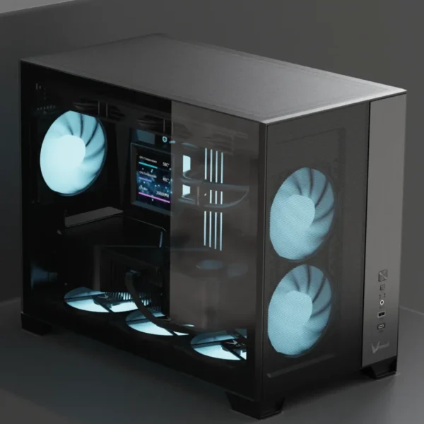 Formula V Line Air Mesh G6 Plus Black AR - Case MicroATX, 3 fans 120mm - Negro - Imagen 2