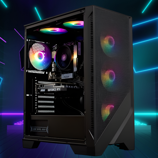 PC NSX —  AMD R5 5500, RTX 5050 8GB, 16GB RAM DDR4, SSD 500GB, Wifi y BT, Windows 11 Home, Teclado y Mouse - Imagen 2