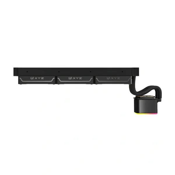 XYZ Aquapulse 360 — Enfriador Líquido AiO 360mm, pantalla de temperatura digital, AM4, AM5, LGA 1700, LGA 1851, Negro - Imagen 5
