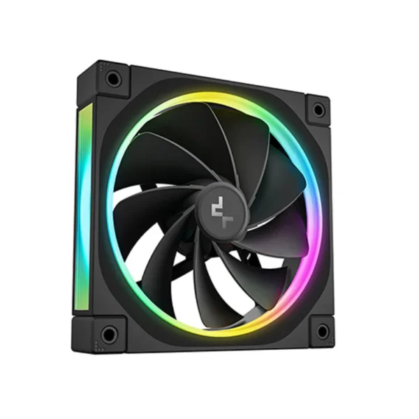 DeepCool FL12R 3 IN 1 — 3 Fans Reversibles 120mm ARGB, 1200rpm, Conector PWM 4 pines, Negro | R-FL12R-BKAPN3-G - Imagen 3