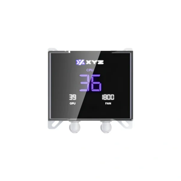 XYZ Hydrotemp 240 White — Enfriador Líquido AiO 240mm, Pantalla 3.5" GPU/CPU/RPM data, AM4, AM5, LGA 1700, LGA 1851, Blanco - Imagen 4