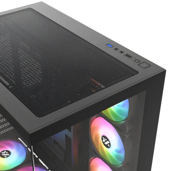 XYZ Tesseract X 50 — Caja ATX, 6 Fans RGB - Negro - Imagen 6