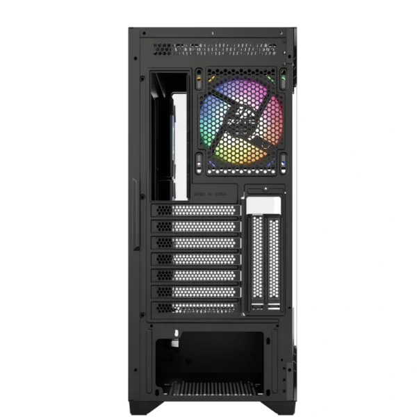 XYZ Titanium View — Caja ATX, 4 Fans ARGB, controlador, Negro - Imagen 4