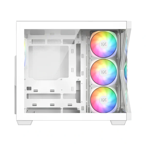 XYZ Qubex White — Caja ATX, 4 Fans ARGB, controlador - Blanco - Imagen 2