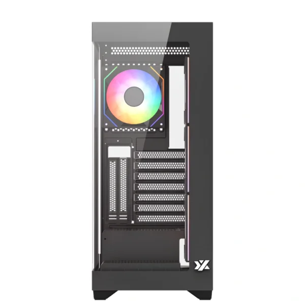 XYZ Titanium View — Caja ATX, 4 Fans ARGB, controlador, Negro - Imagen 5