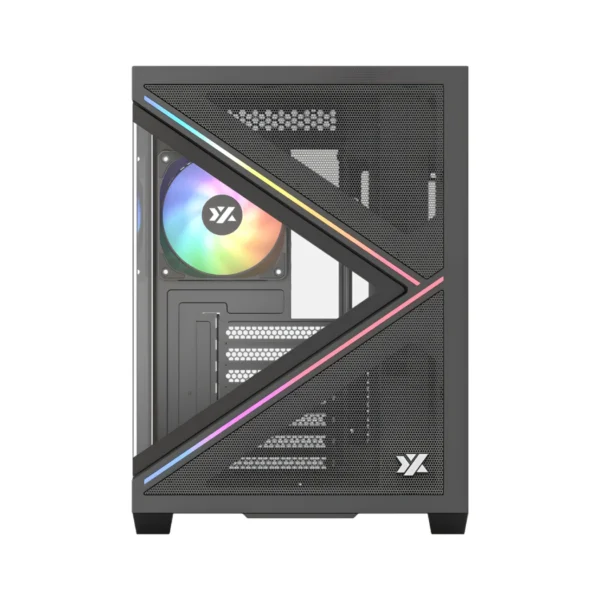 XYZ Qubex — Caja ATX, 4 Fans ARGB, controlador - Negro - Imagen 3