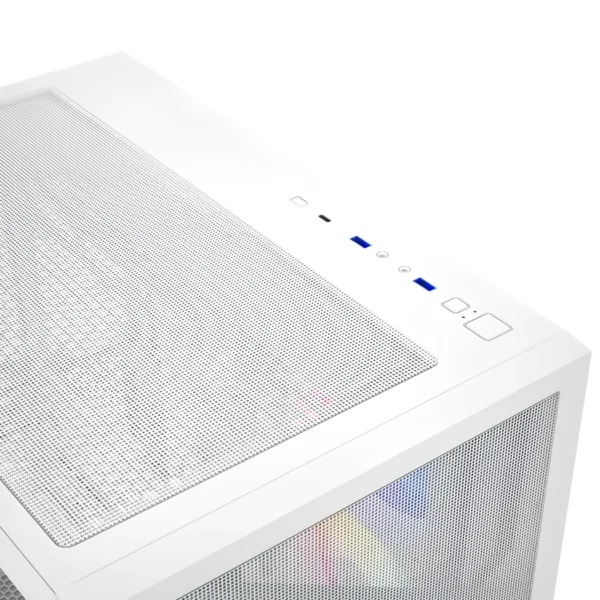 XYZ Qubex White — Caja ATX, 4 Fans ARGB, controlador - Blanco - Imagen 5