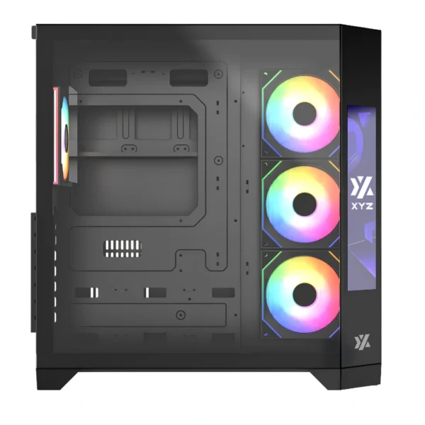 XYZ Neutron — Caja ATX, 4 Fans 120mm RGB, pantalla LCD 8.8" - Negro - Imagen 2