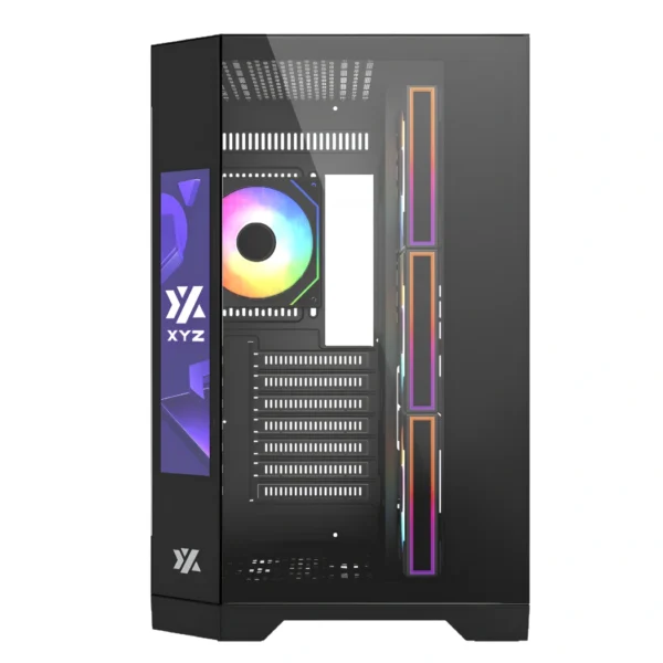 XYZ Neutron — Caja ATX, 4 Fans 120mm RGB, pantalla LCD 8.8" - Negro - Imagen 3