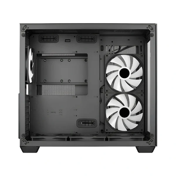 Aerocool Dryft Black V1 — Caja ATX, 6 Fans RGB Fijo, Negro | DRYFT-G-BK-V1 - Imagen 4