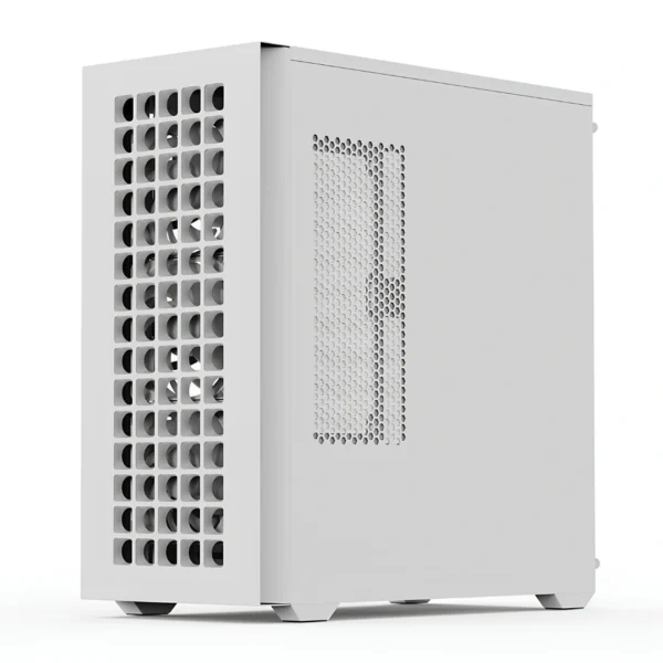 AeroCool D502A — Caja ATX, 4 Fans ARGB, Blanco | D502A-G-WT-V1 - Imagen 3