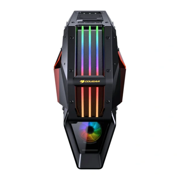 Cougar Conquer 2 — Caja ATX, 1 fan ARGB, negro/naranja | CONQUER-2-BK - Imagen 5