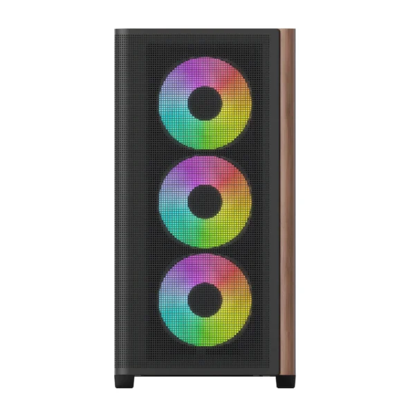 AeroCool D301A — Caja MicroATX, 4 Fans ARGB, Negro | D301A-G-BK-V2 - Imagen 3